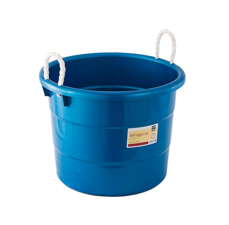 19 Gal Plastic Tub With Rope Handles