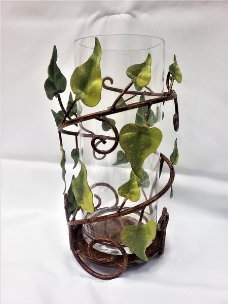 Ivy Wrap Hurricane Vase