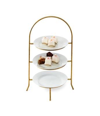 1120-Gold Plate Stand