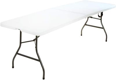 8' plastic folding table - A